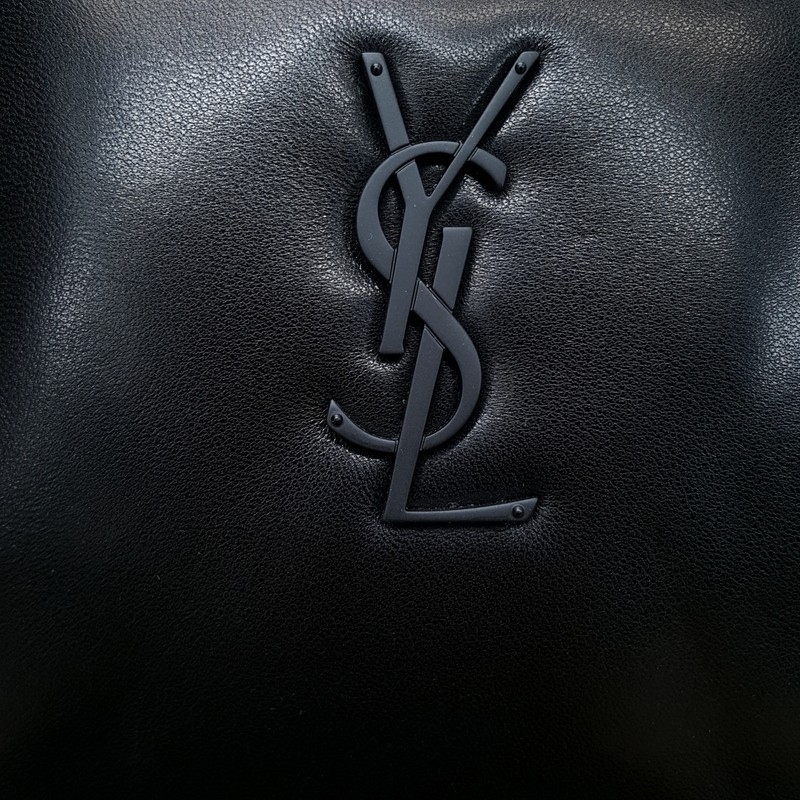 SAINT LAURENT YSL Black Lambskin Leather Niki Cube Crossbody $2000