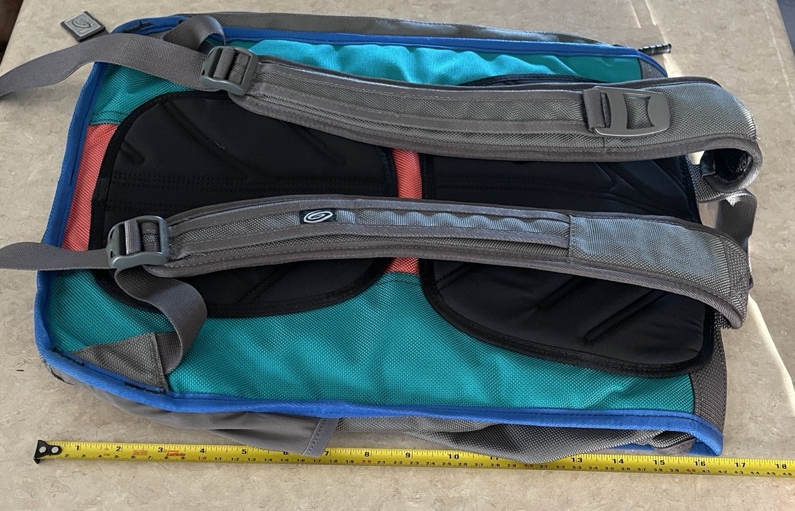 Timbuk2 Swig Backpack Colorblock Gray Teal Red Made In San Fransisco