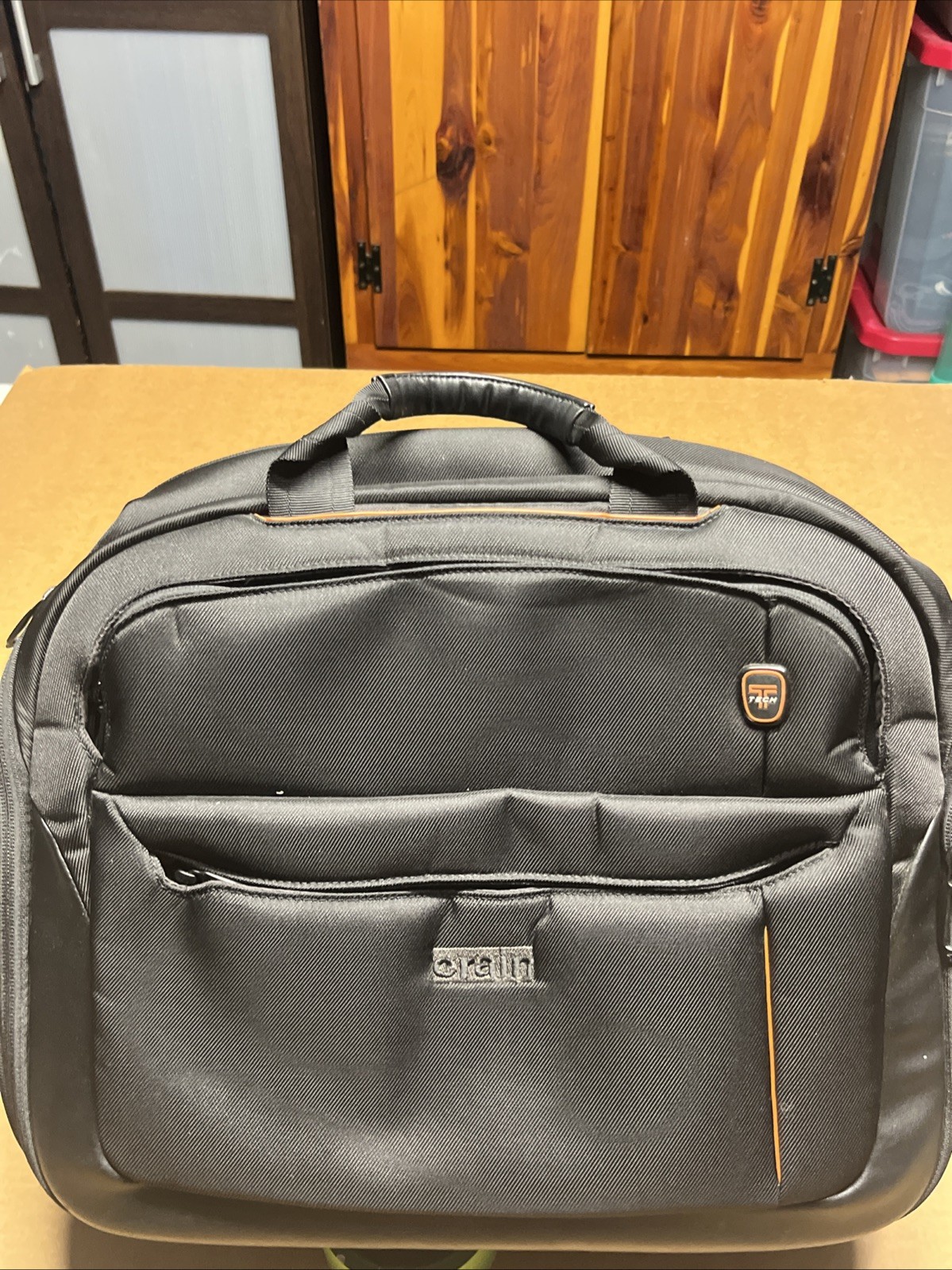 Tumi T Tech Expandable Messenger Laptop Briefcase Bag 5650D Slide On Carryon