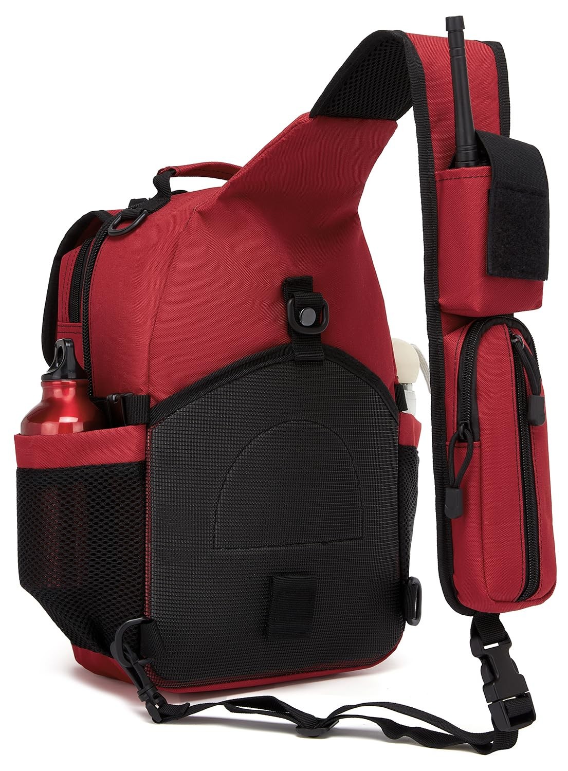 Tactical Sling Crossbody Bag Holster Shoulder Backpack 15L Water Bottle Holde…