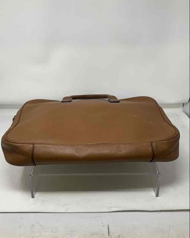 MICHAEL Michael Kors Saddle Brown Leather Russel Laptop Briefcase Bag