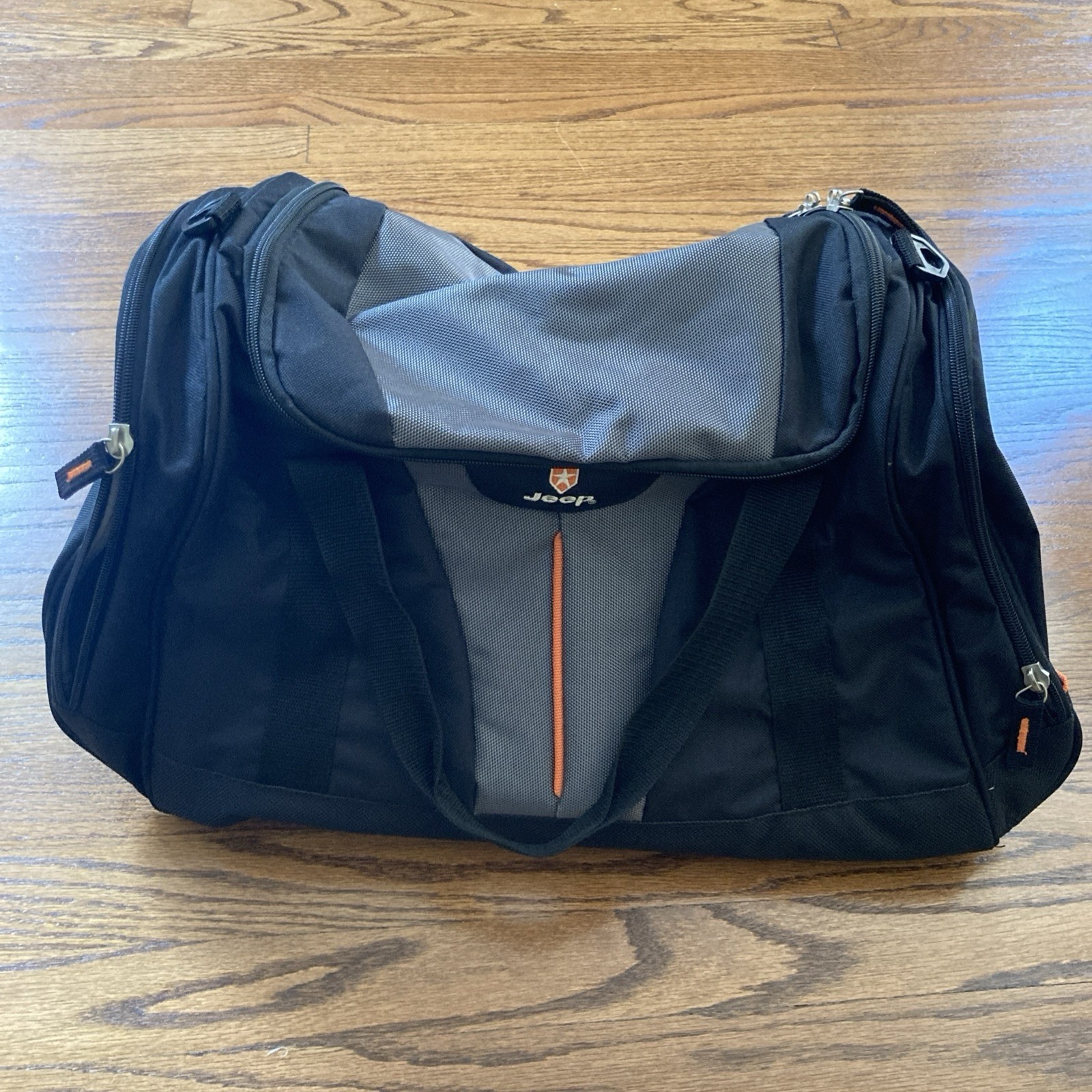 Vintage Jeep Black Duffel Bag Mid Size