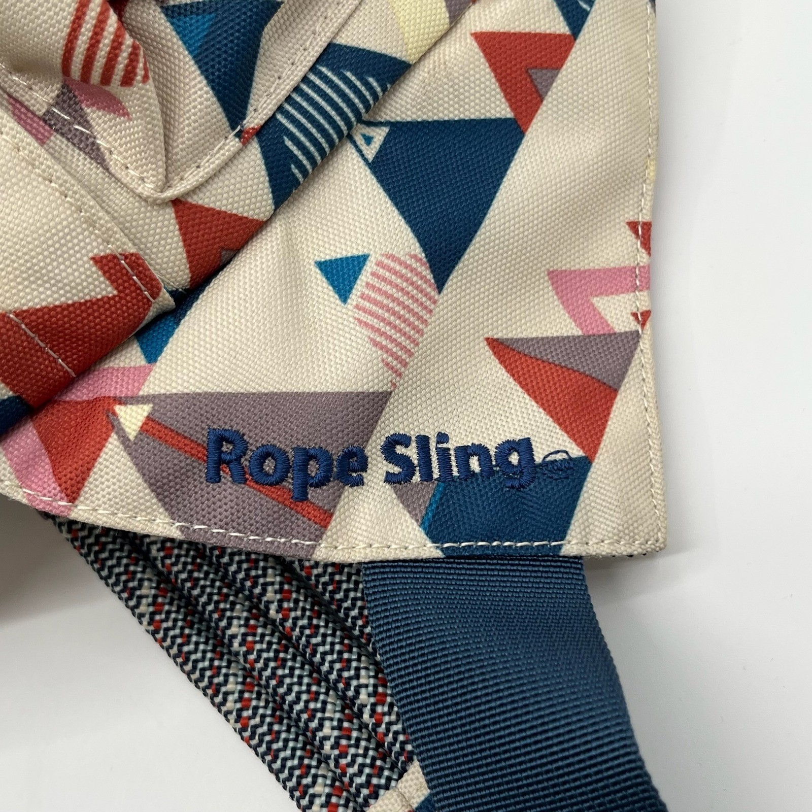 KAVU Rope Sling Backpack Mountainscape Crossbody Travel Hiking Geometric Print