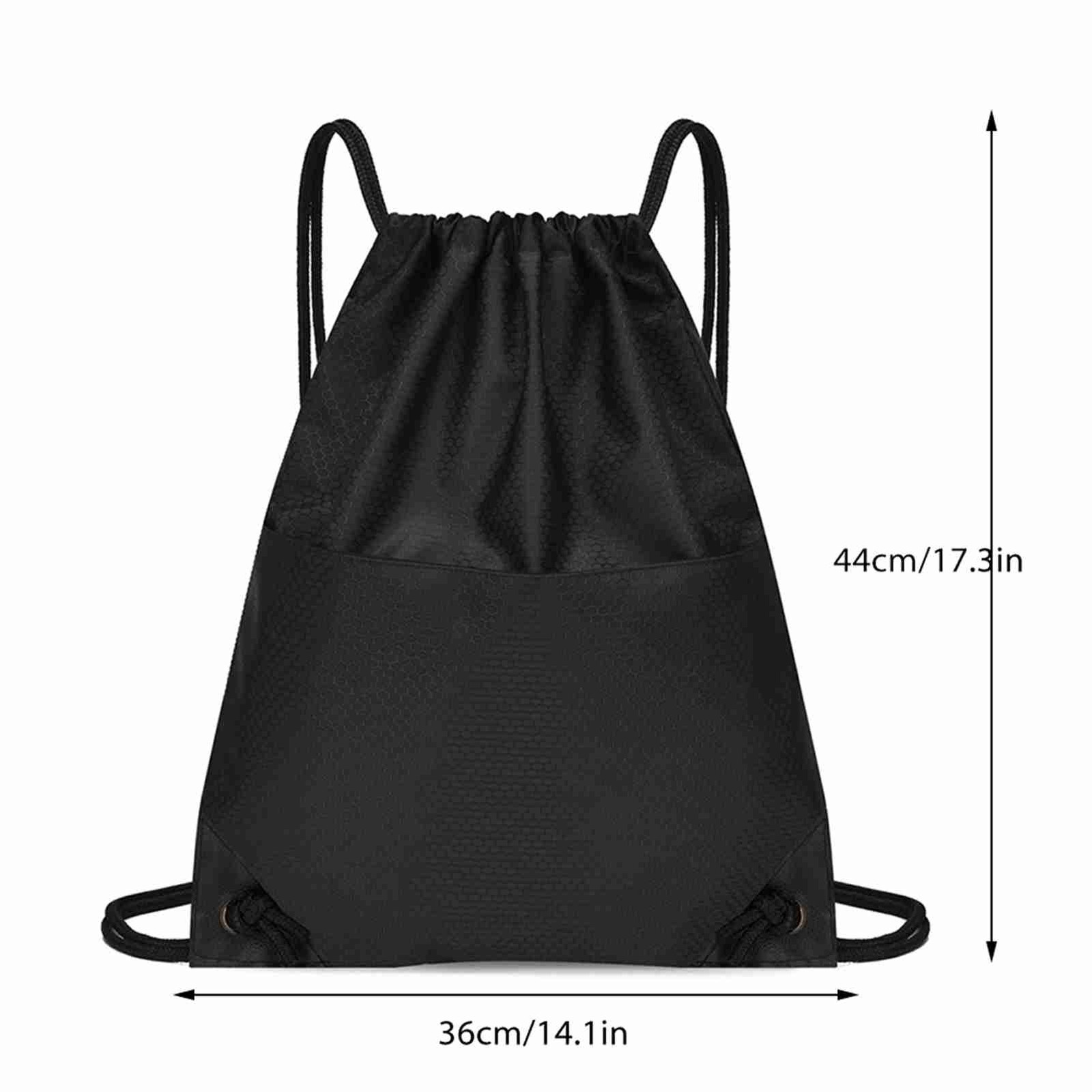 Drawstring Bag Waterproof Oxford Cloth Draw String Back Sack With Q1S5