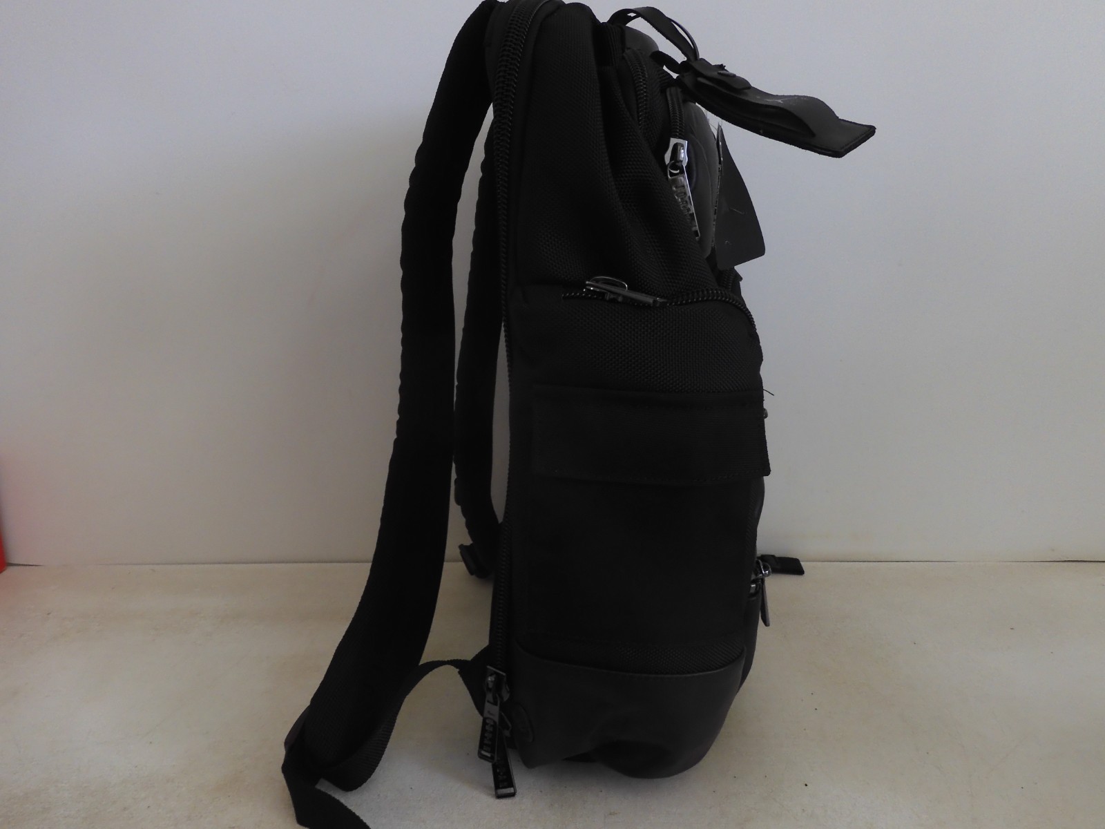 Nike Air Jordan Jumpman Leather Backpack Black Large Laptop Travel [9A0313-023]