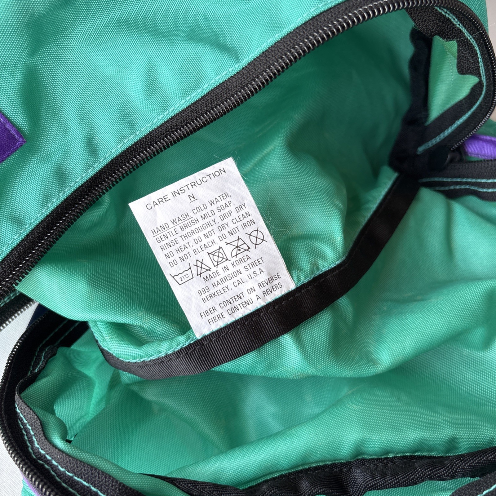 The North Face Purple Label Body Bag Teal Fanny Pouch Waist Lumbar Nylon Adjust