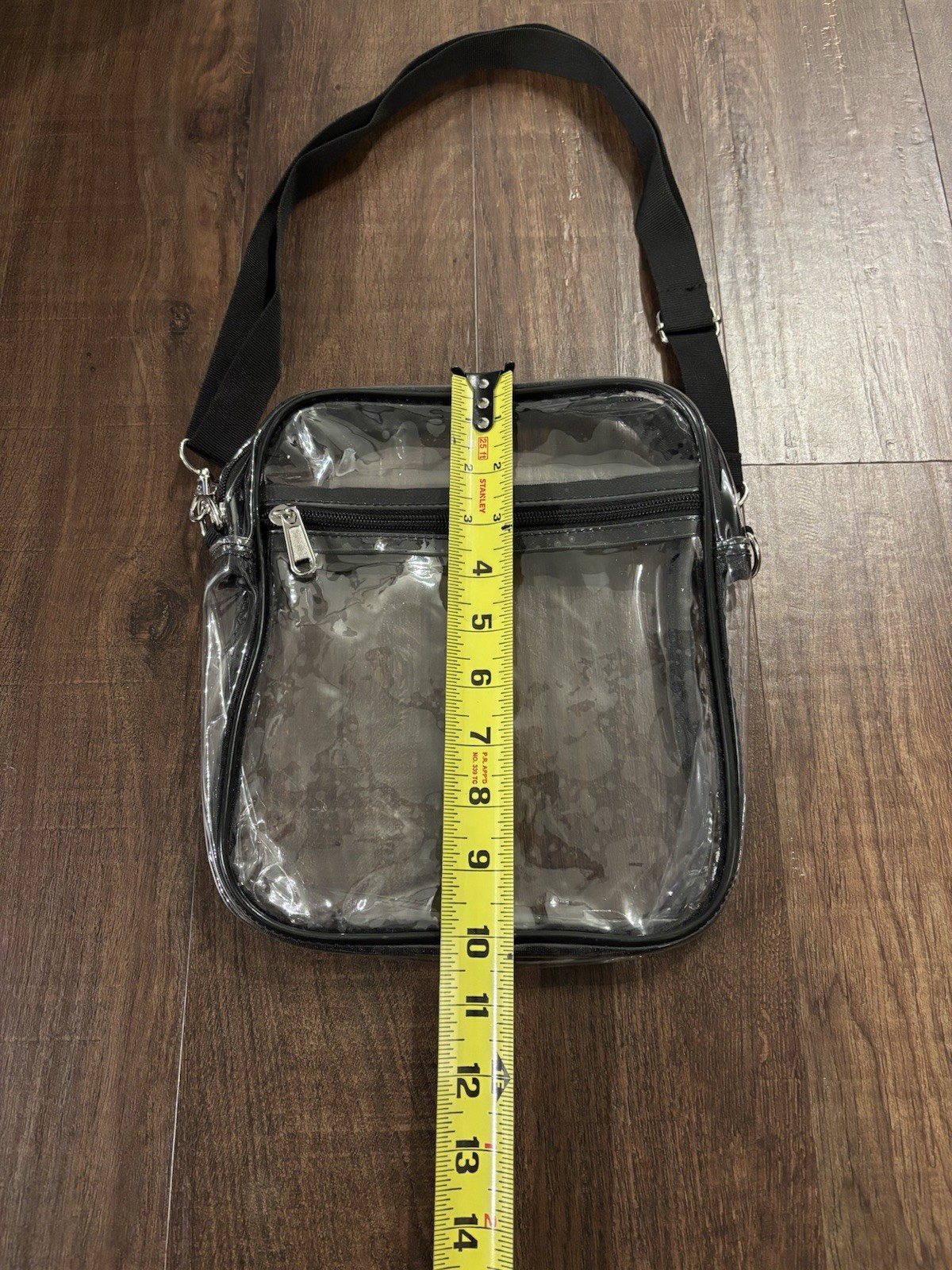 Clear 10×8 Stadium Approved Sling Bag Transparent Purse Sporting Events Concerts