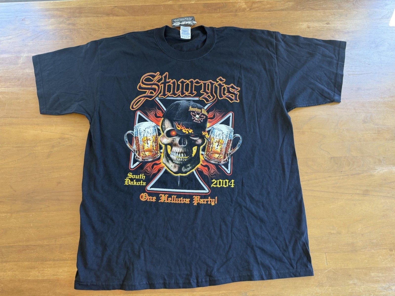 New Sturgis Bike Week 2004 skull Motorcycle T-Shirt Men’s XL Vintage