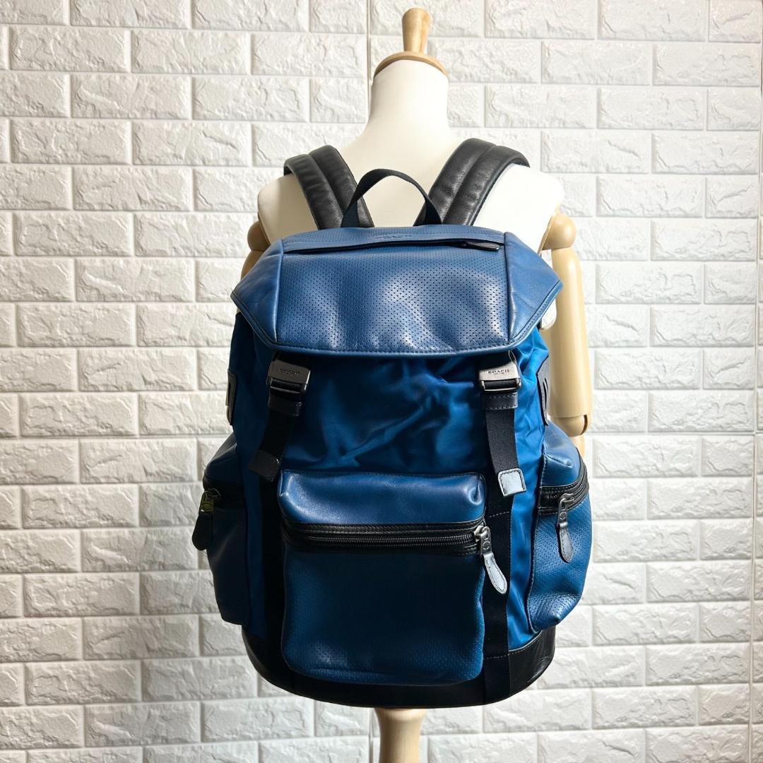 Coach Terrain Trek Nylon Leather Backpack 16cm depth Used