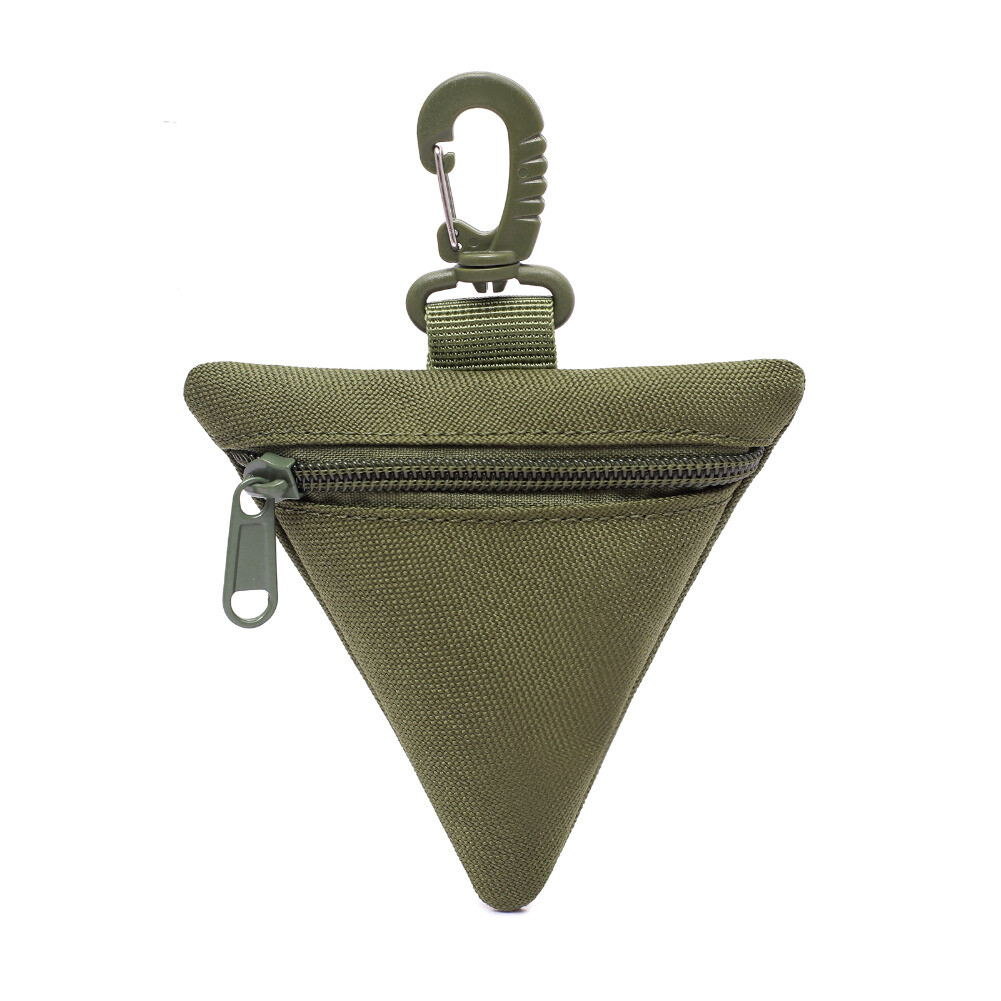 Mini Triangle Shaped Waist Pack Key Coin Organizer Multi-Functional Storage Bag