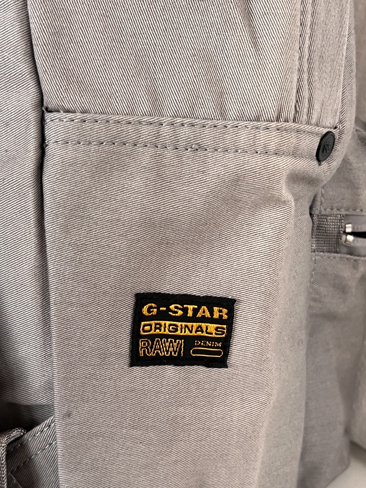 G Star RAW ORIGINAL Backpack in Metal Cotton Twill BNWT $120