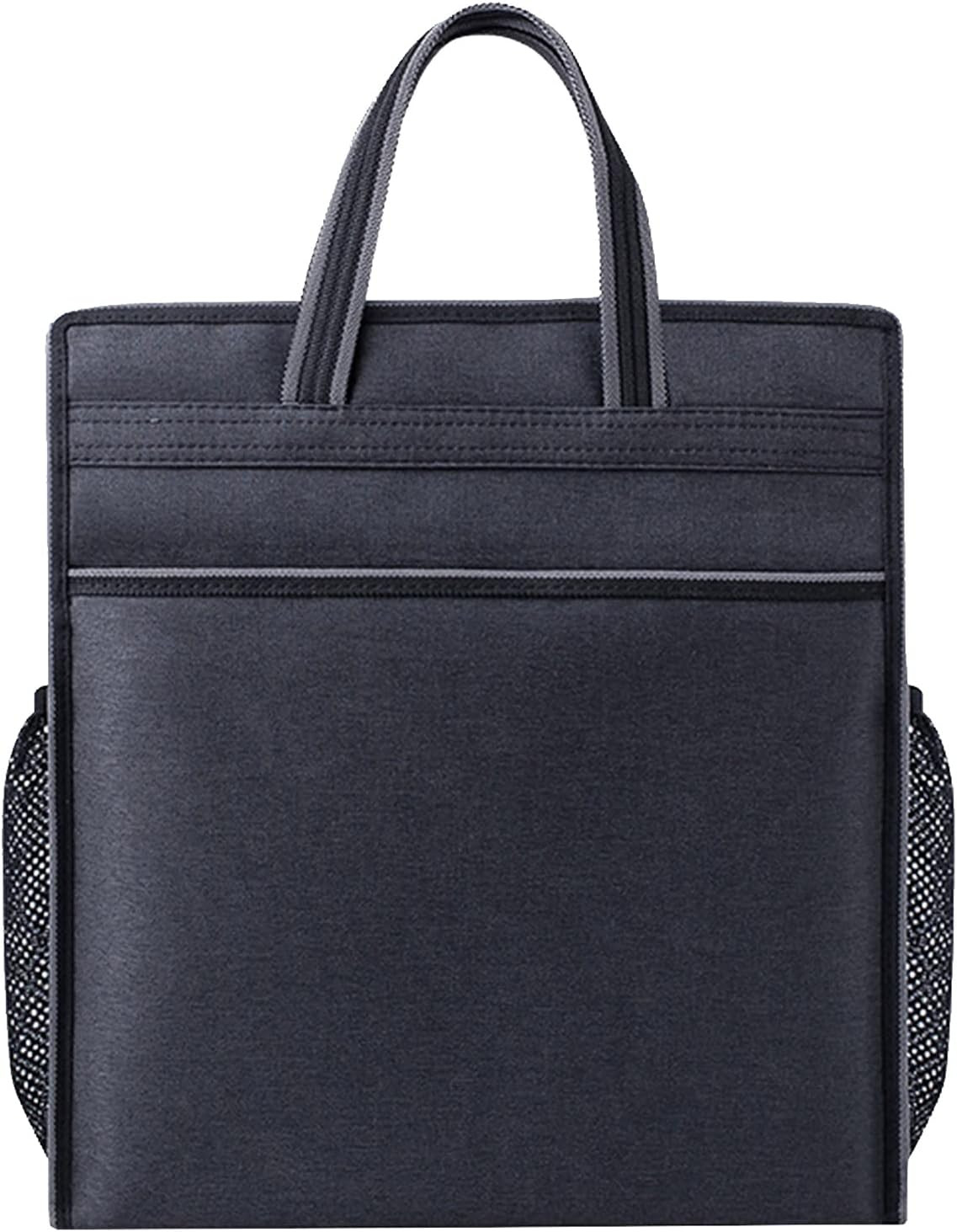 Oxford Zippered Document Bag with Handle File Tote Bag Pouch for Carrying Paper