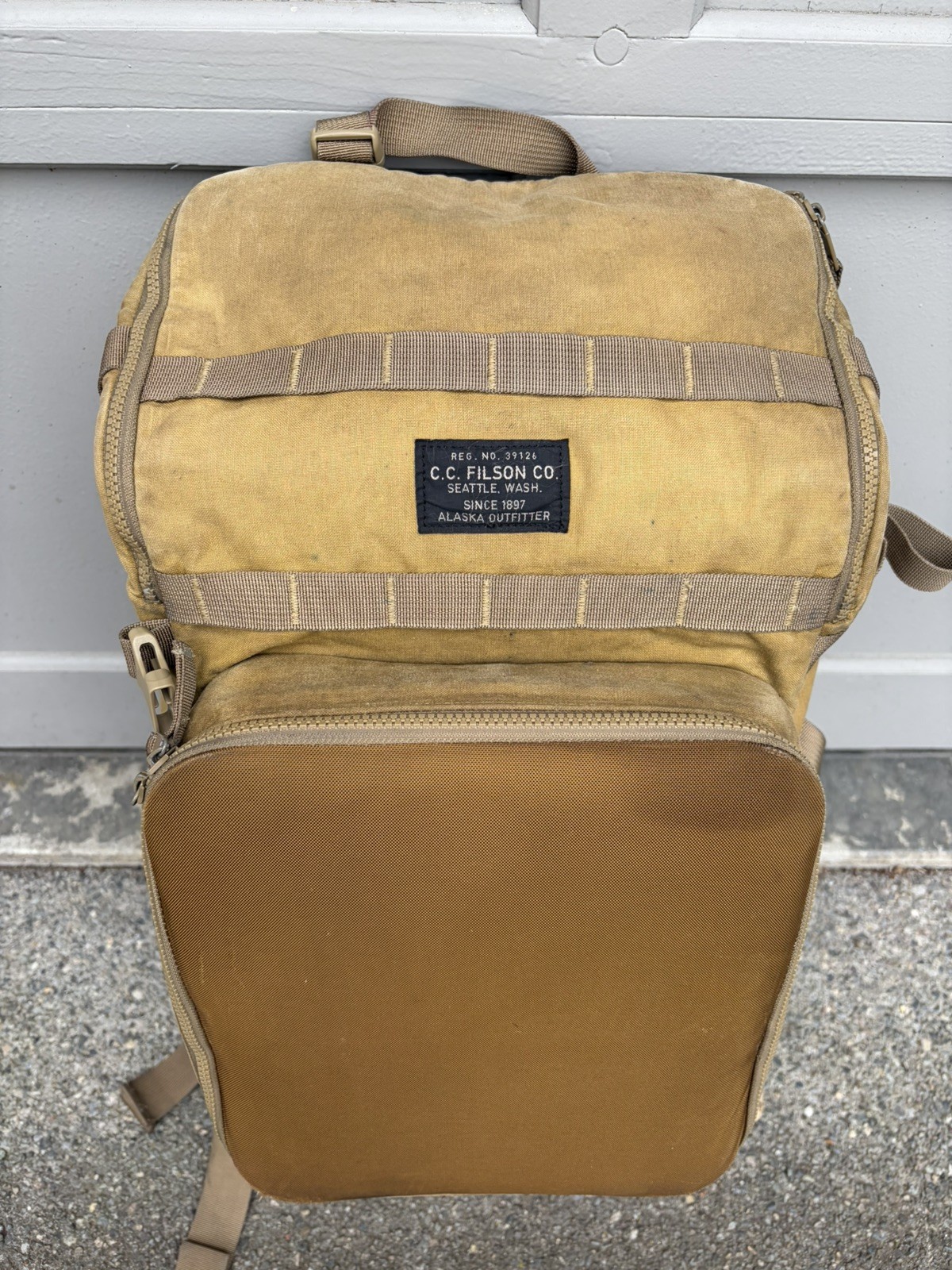 Filson Alcan Tin Cloth Tool Backpack | Rare Discontinued Model | Rare