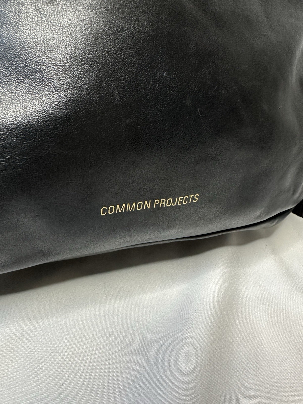 Common Projects Brand Black Leather Backpack Bag – RARE