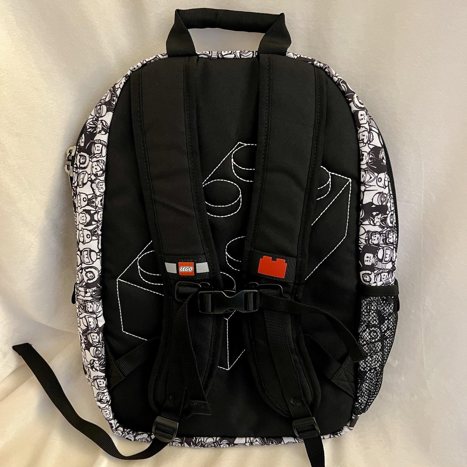 LEGO Backpack Heritage Black and White Mini Figure Minifigure New 18 L Capacity