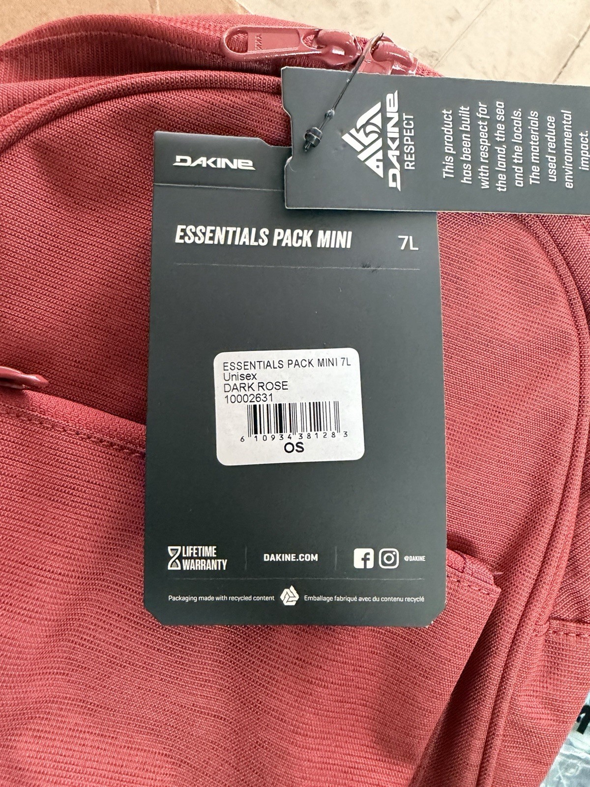 Dakine Essentials Pack Mini 7L Backpack