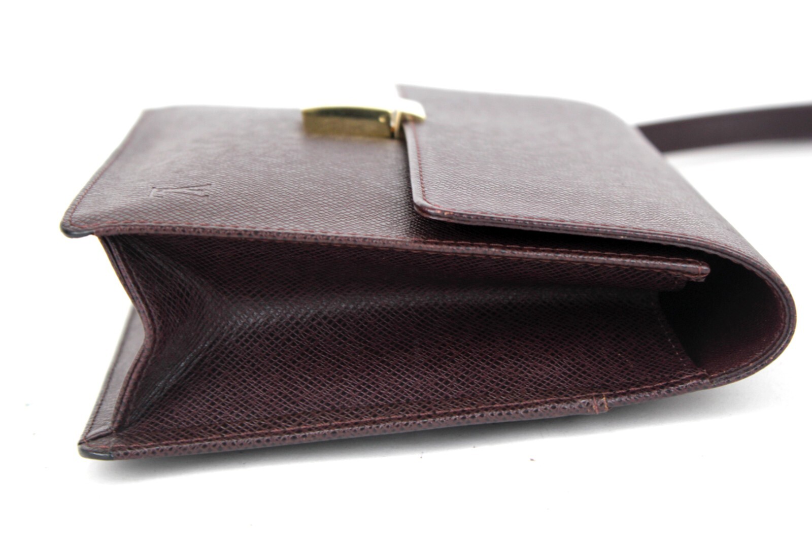 LOUIS VUITTON Taiga Brown Leather Pochette Clad Second Bag Clutch Bag Spain