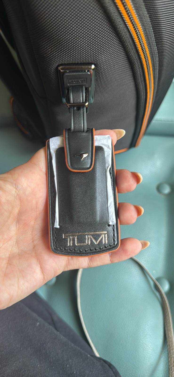 TUMI McLaren Black Zip Backpack Top Handle Adjustable Strap Unisex Adults