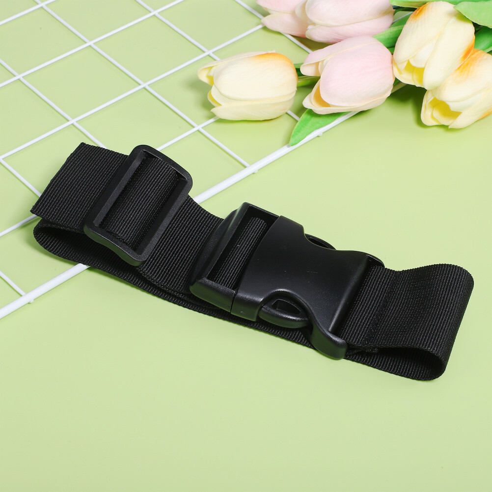 1PC Buckle Strap 50CM Belt Bag Extended Strap Waist Bag Belt Extender Black