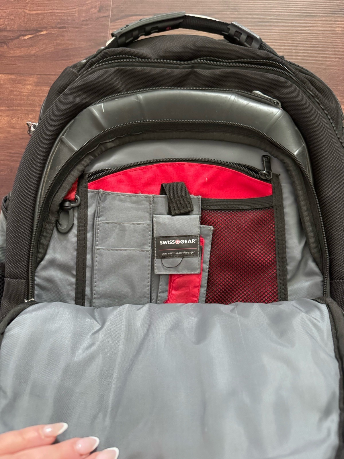 Swiss Gear Backpack, Good Condition, Black and Red