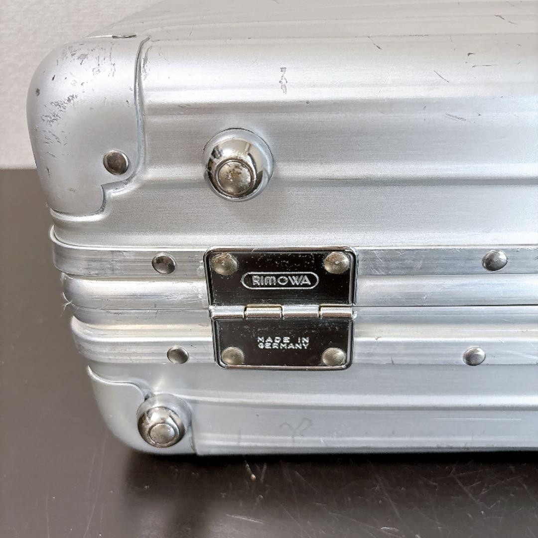Rimowa Topas Briefcase Attache Case Silver 46×36×18cm