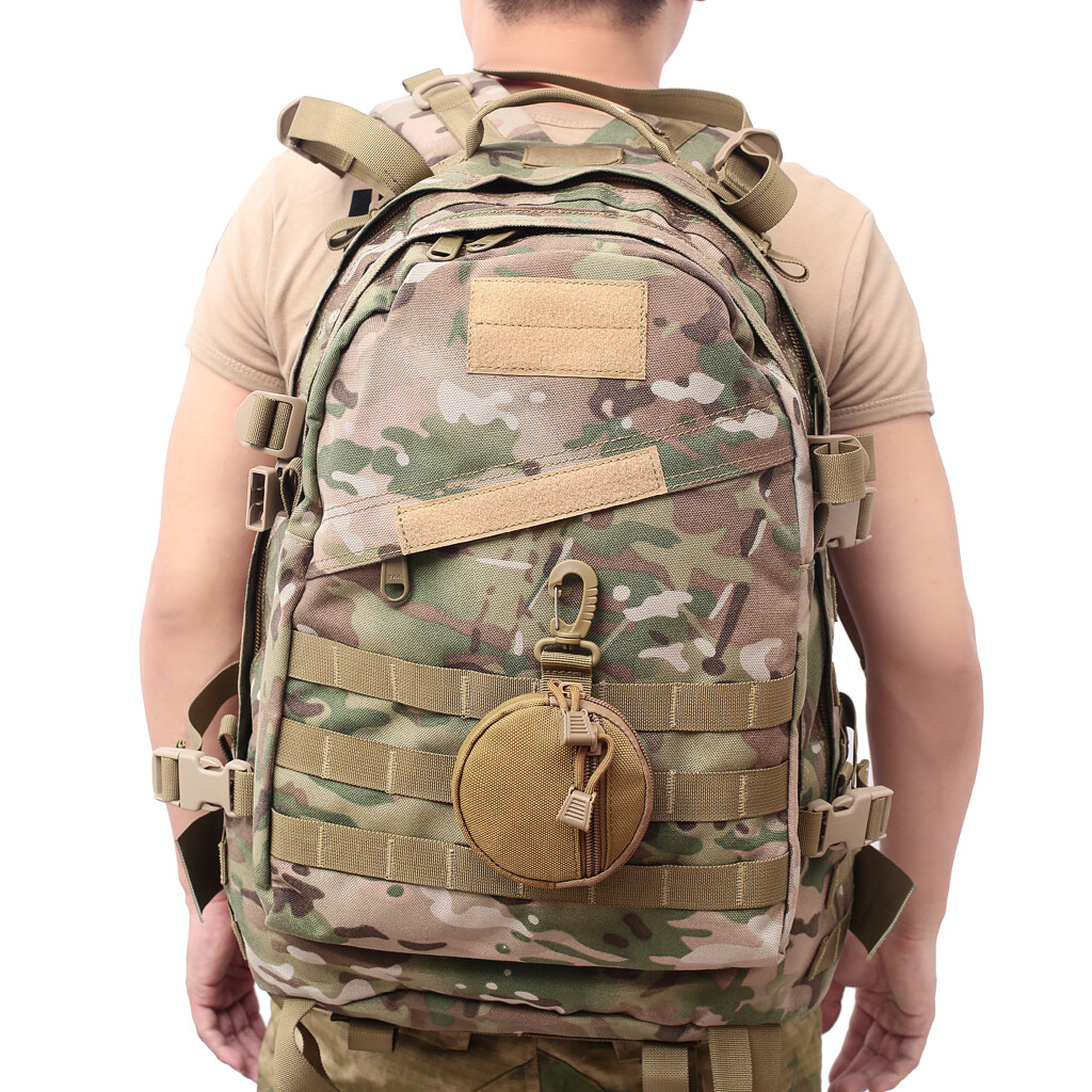 Tactical Mini Key Wallet Holder Coin Pouch Military Zipper Small Pocket Bag Men