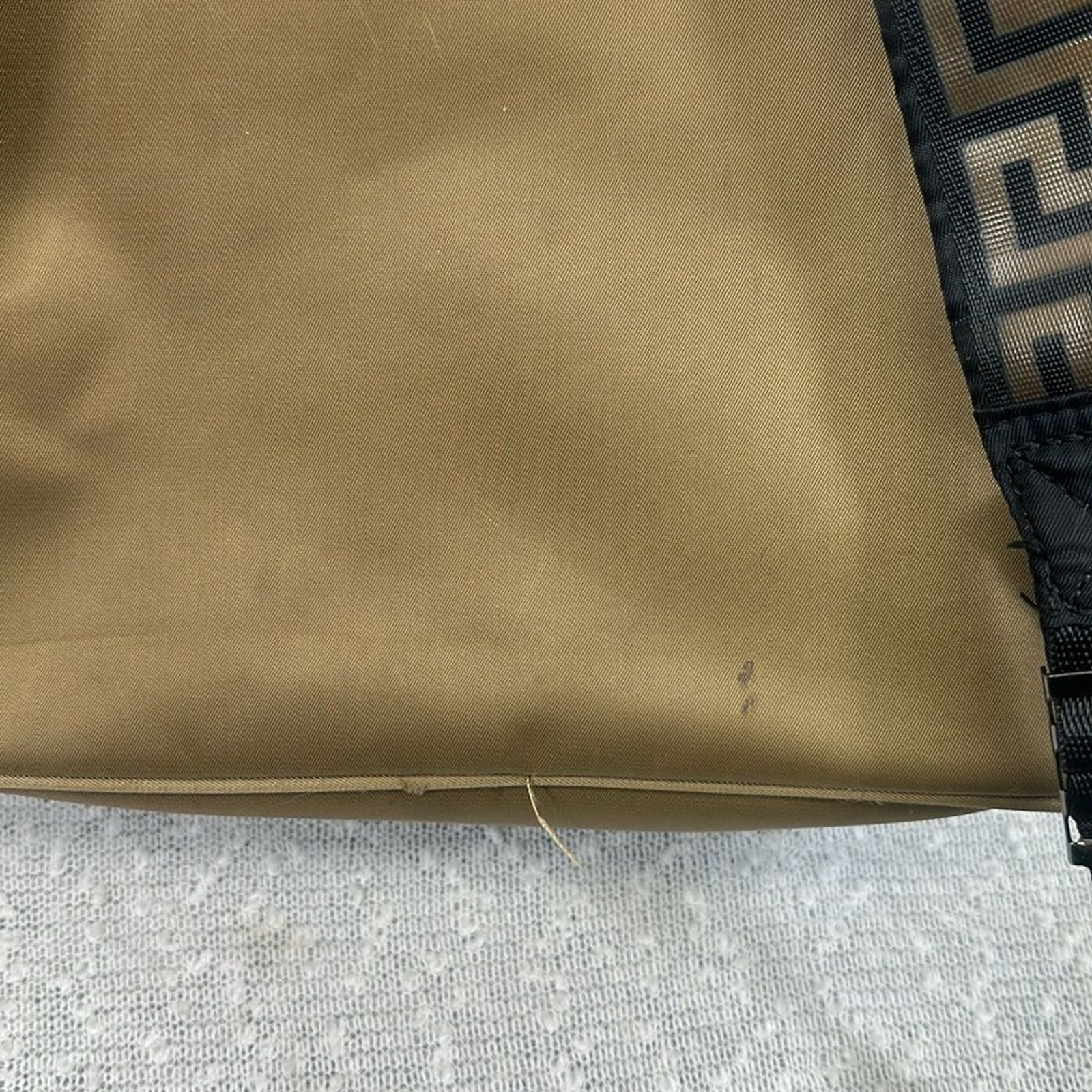 VERSACE Backpack Back Pack Gold Black