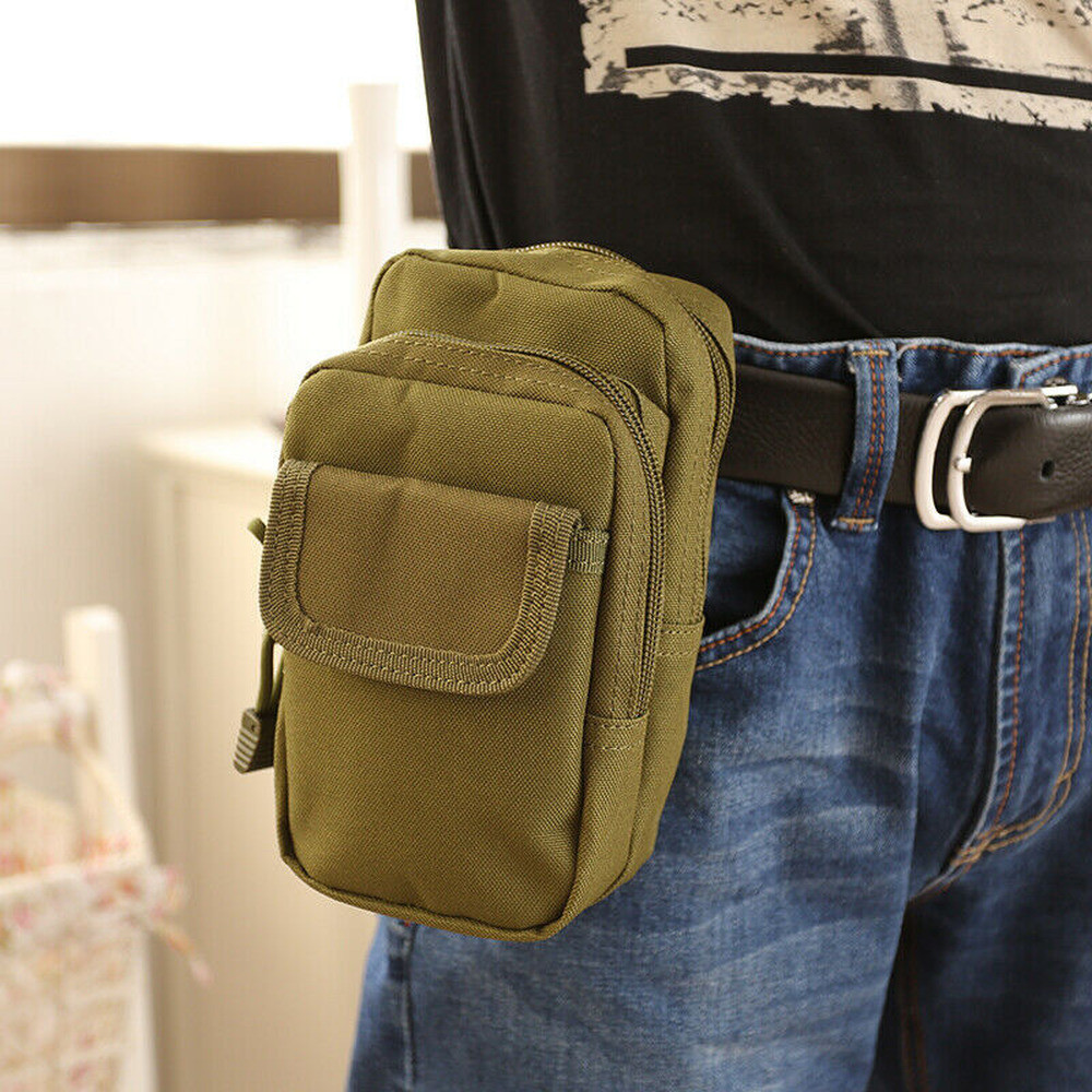 Tactical Molle Pouch Belt Waist Pack Bag Military Waist Fanny Pack Outdoor USA
