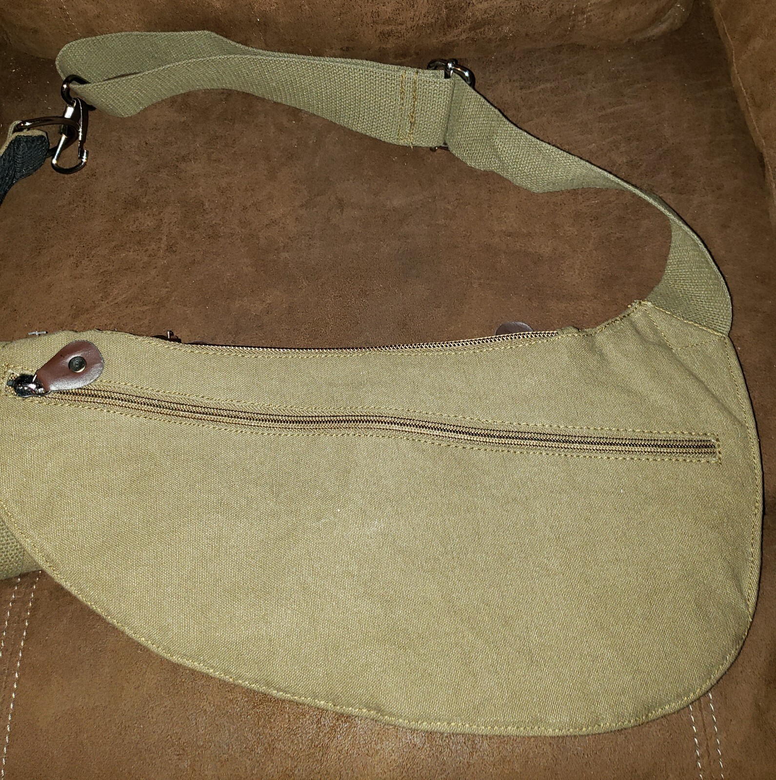 NWT Rothco Tactical Vintage Crossbody Bag Canvas Shoulder 6 Zippered Compartment