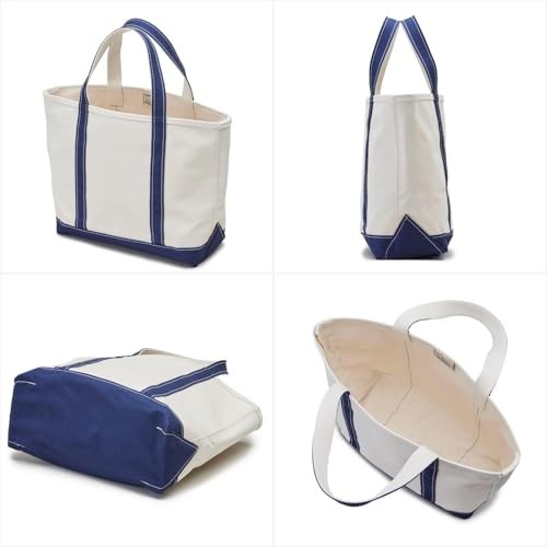 LL Bean Boat & Tote Open-Top Medium Canvas Bag NWT Durable Classic
