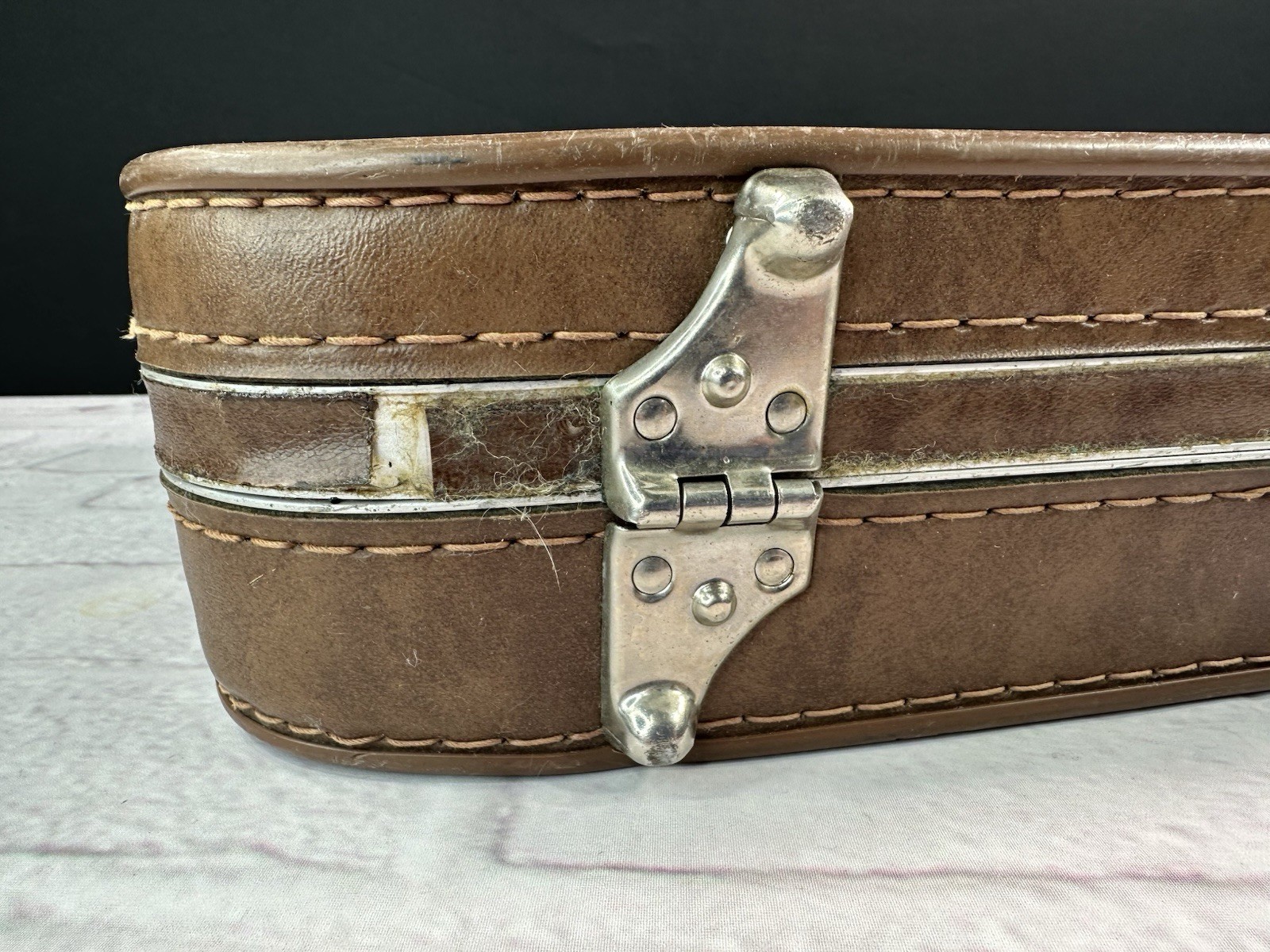 Vintage 1960’s Sears Featherlite Attache Briefcase w/ Band Backstage/Stickers