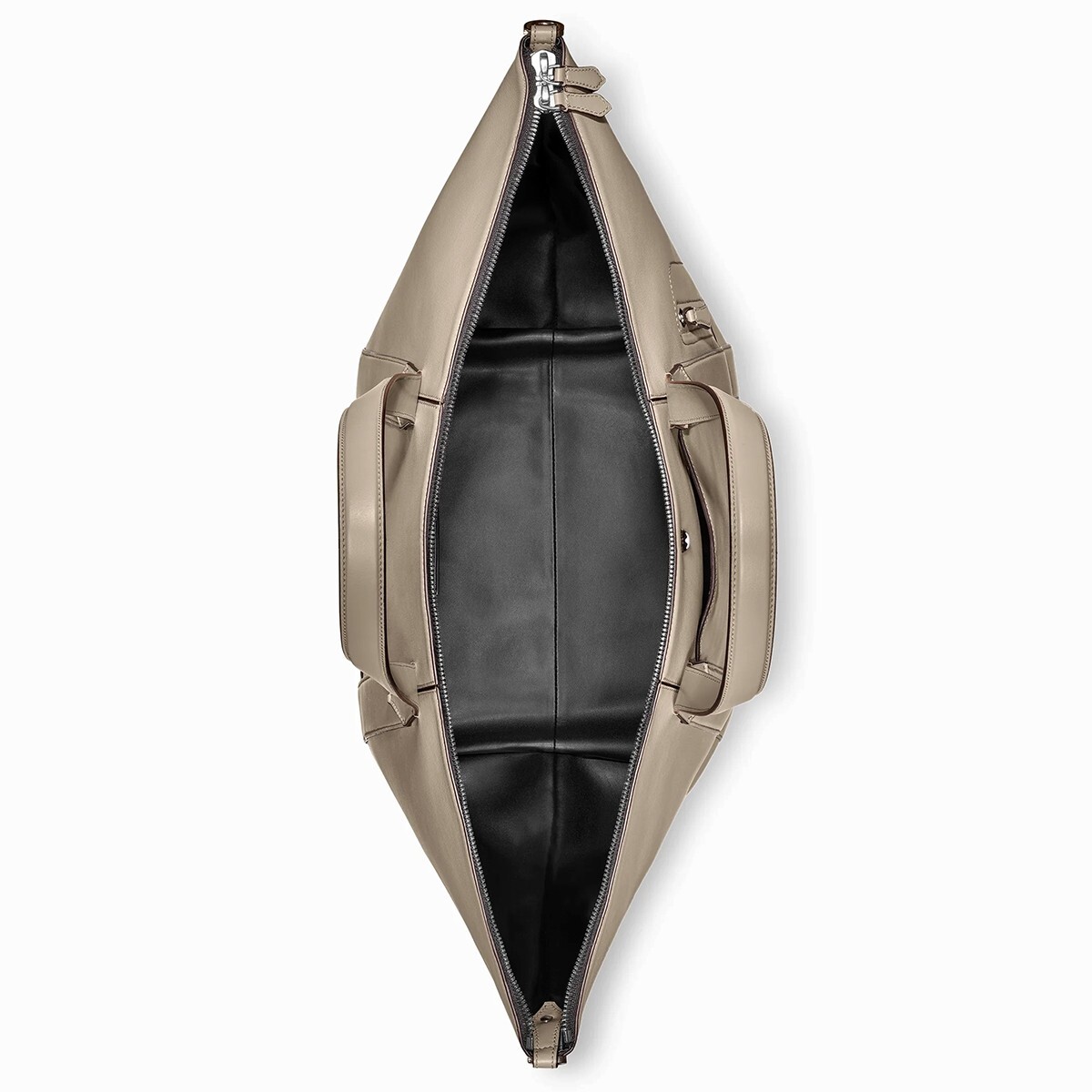 Montblanc Dusty Grey Soft Medium Leather Duffle Bag 131232 – New