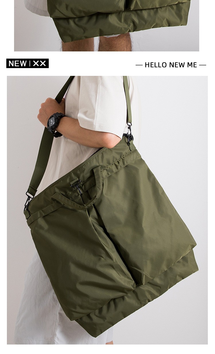 Men’s Oxford Cloth Handbag Large Capacity Messenger Bag Leisure Shoulder Bag