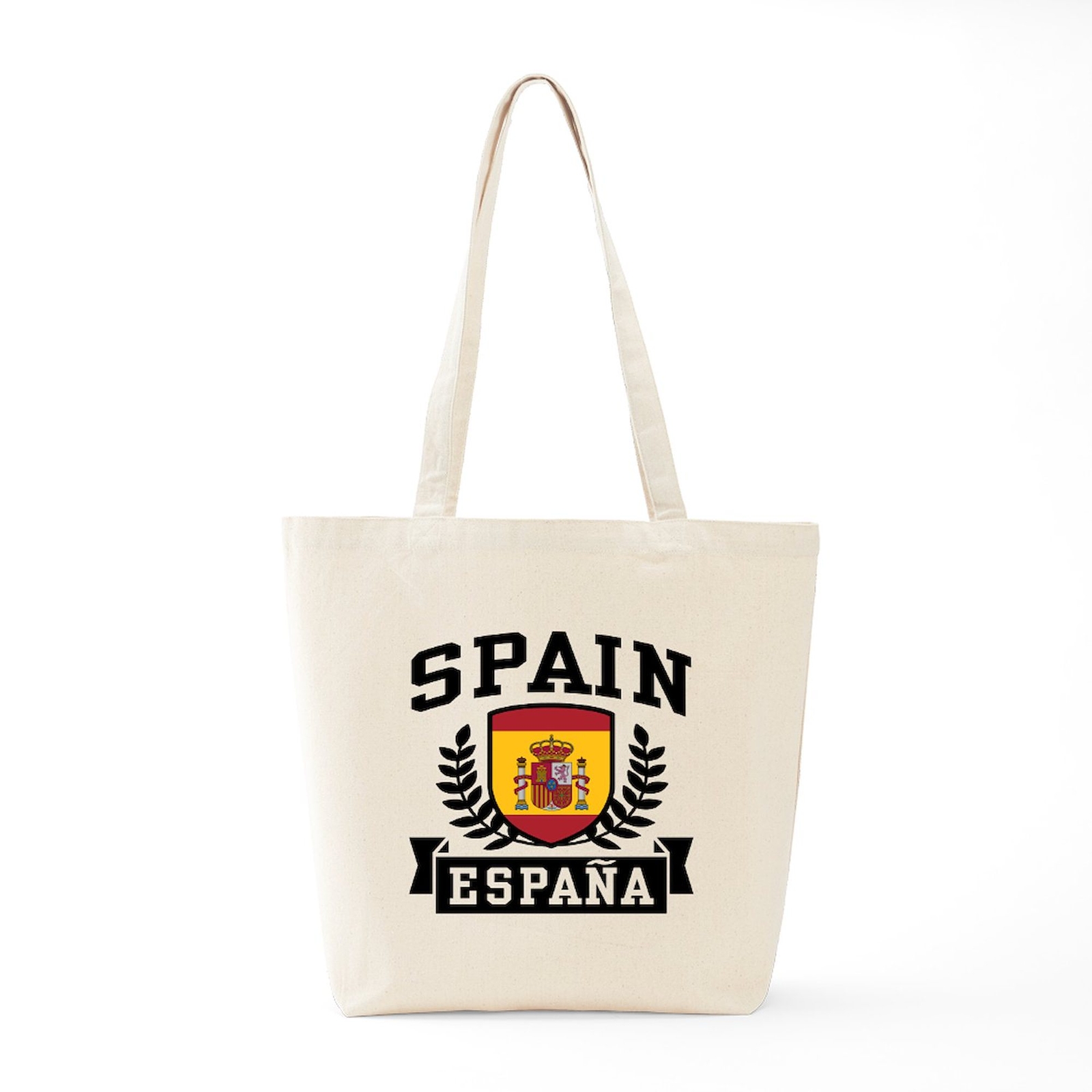 CafePress Spain Espana Natural Canvas Tote Bag, Cloth Shopping Bag (438931293)