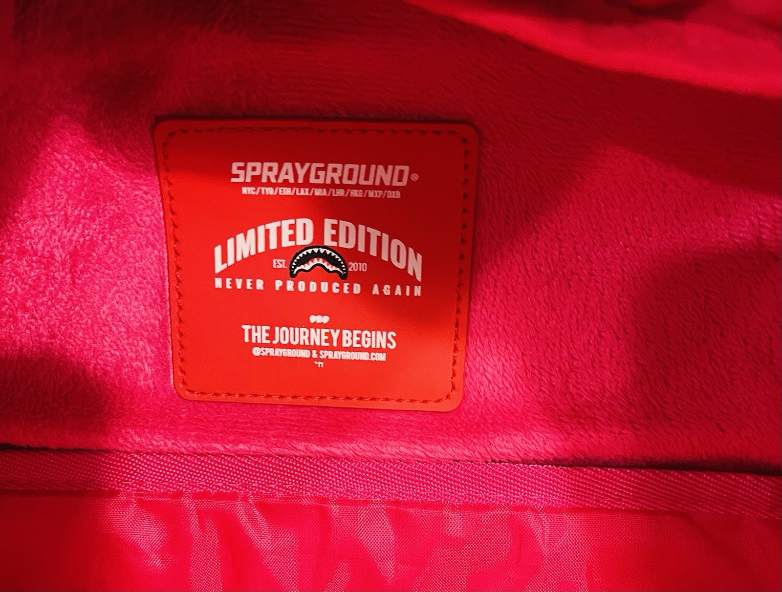 Sprayground Press Start To Play Lips Gamer Pink Backpack Large Zip Limited