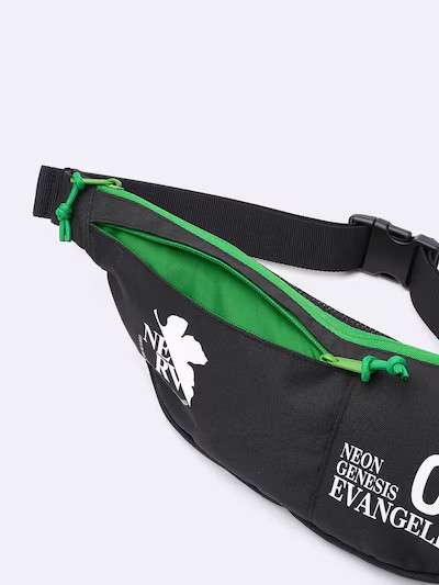 EVANGELION x GU Belt Bag Orange & Black EVANGELION Japan Exclusive 2025 NEW