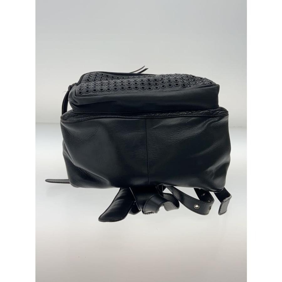 Christian Louboutin Authentic Backpack Black Leather Shoulder Zip Rucksack Red