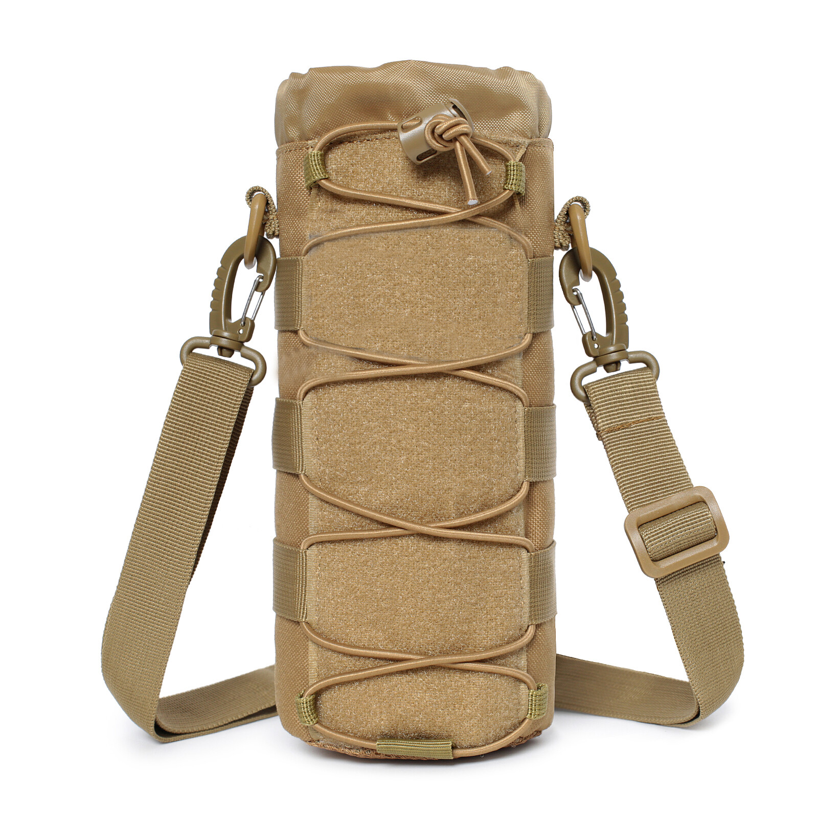 Tactical Molle Water Bottle Pouch Holder Outdoor Men’s Kettle Carrier with Strap