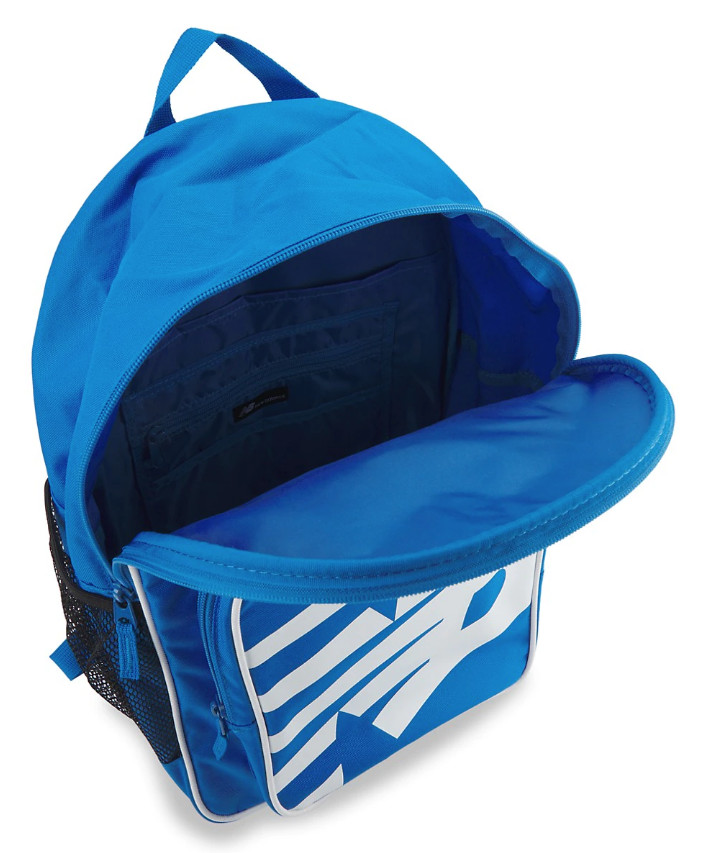 New Balance Backpack Classic Logo Laptop School Travel Training Gym Bag Blue