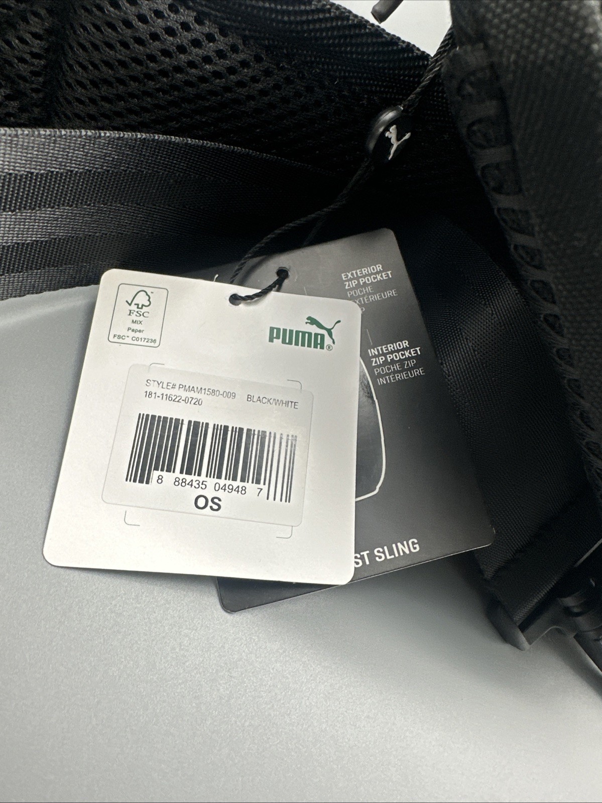 PUMA Forecast Multitude Backpack Sling Shoulder Bag BLACK Sling