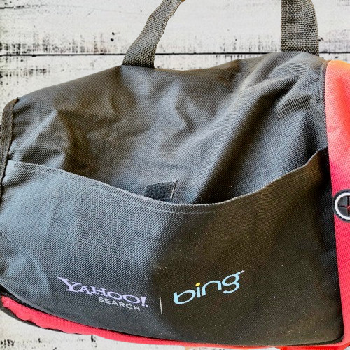 Messenger Bag YAHOO! SEARCH + BING Logo Conference & Expo by Leeds