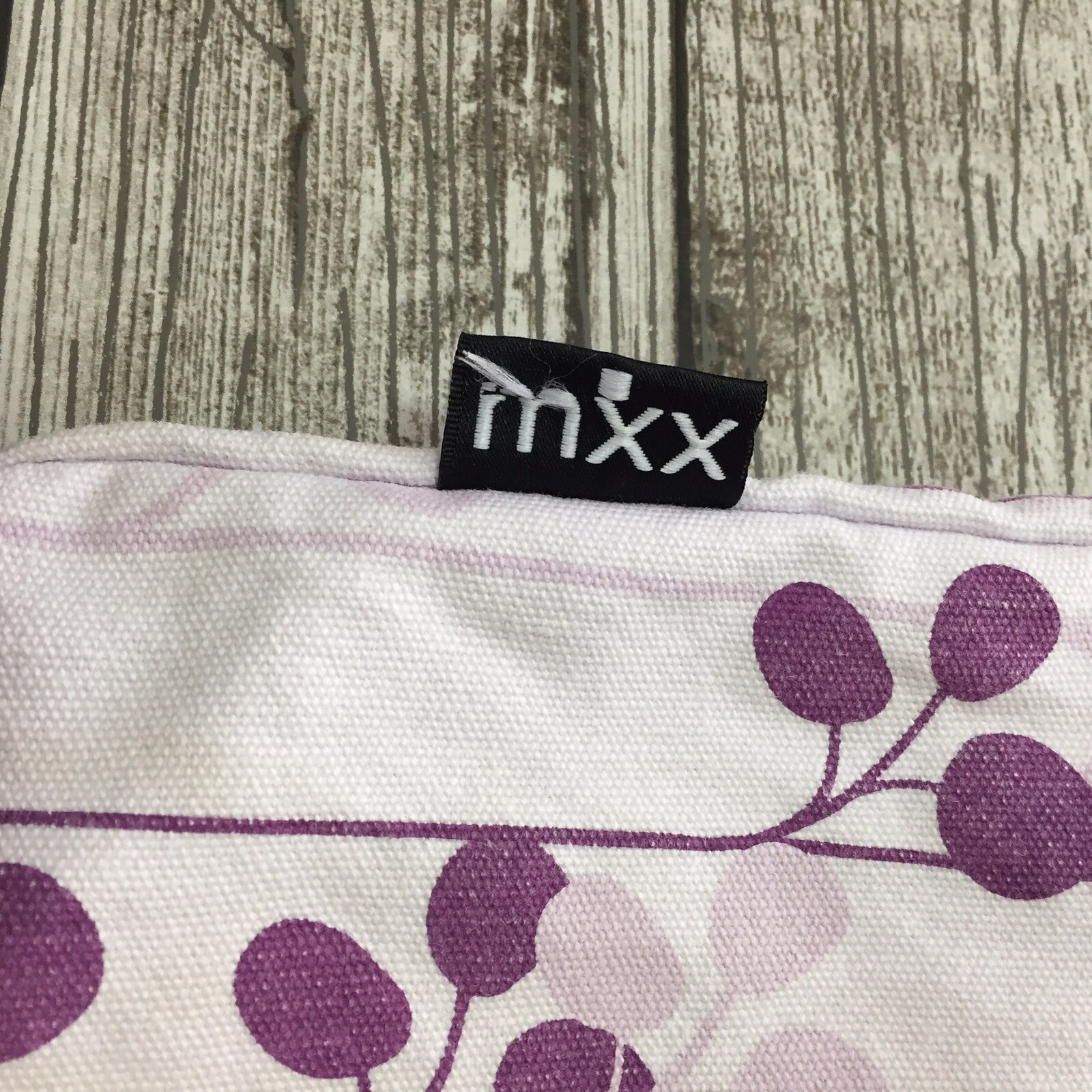 Mixx Tote Bag Canvas Shopper Floral White & Lavender (Read Details)