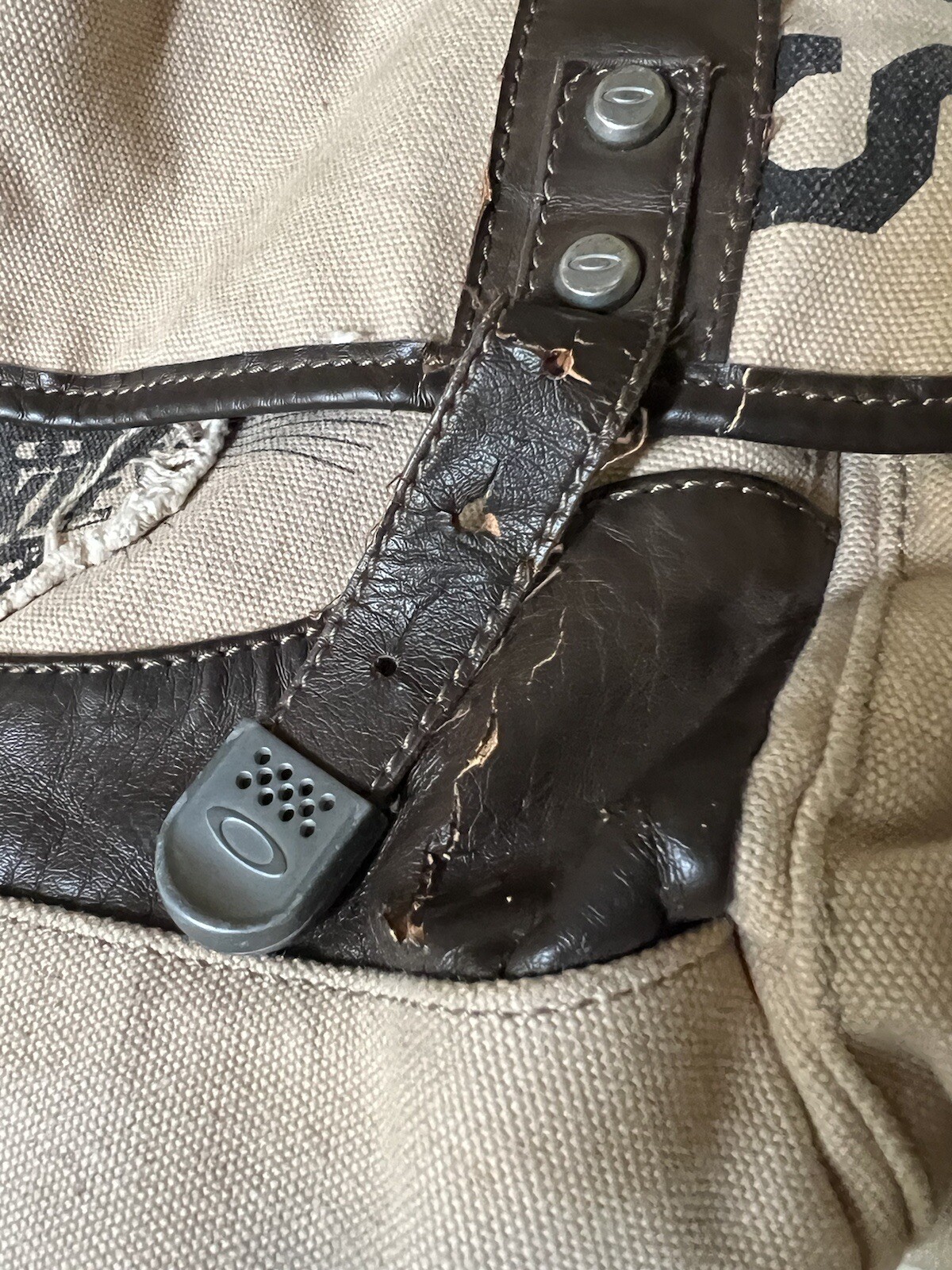 OAKLEY TACTICAL FIELD GEAR AP BAG Canvas Leather Pack Sling Carry Backpack
