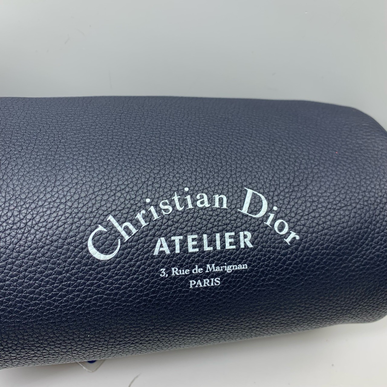Dior Pre-Owned Authentic Atelier Navy Leather Crossbody Bag Free Shipping20x12cm