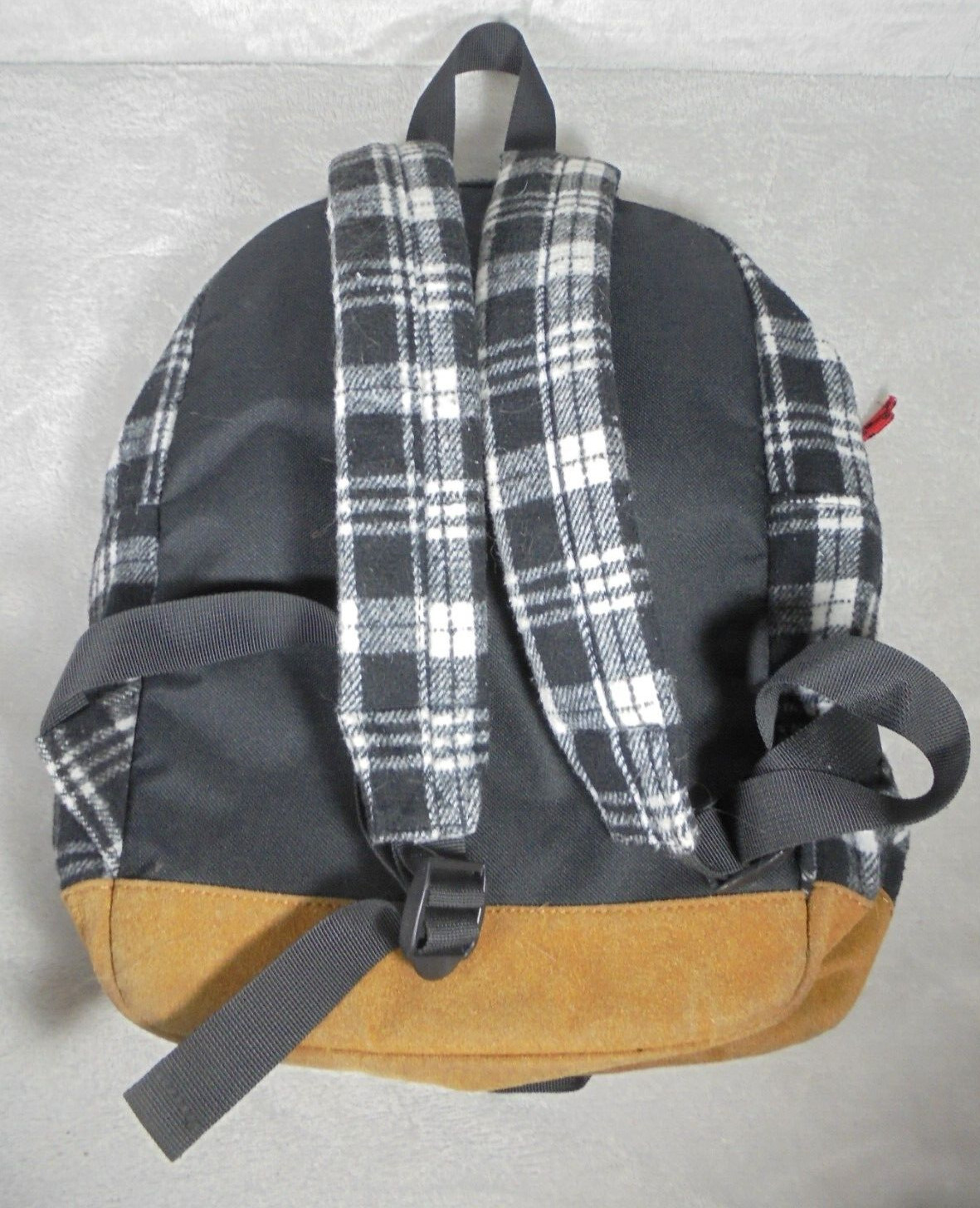 Faux Wool Leather Suede Backpack Bookbag Bag Back To School Work