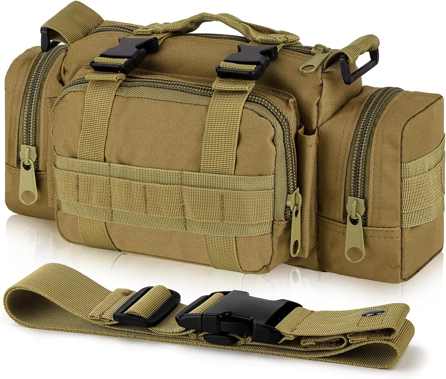 Tactical Shoulder Duffle Bag Water Resistant Deployment Bag Molle Utility Pouch