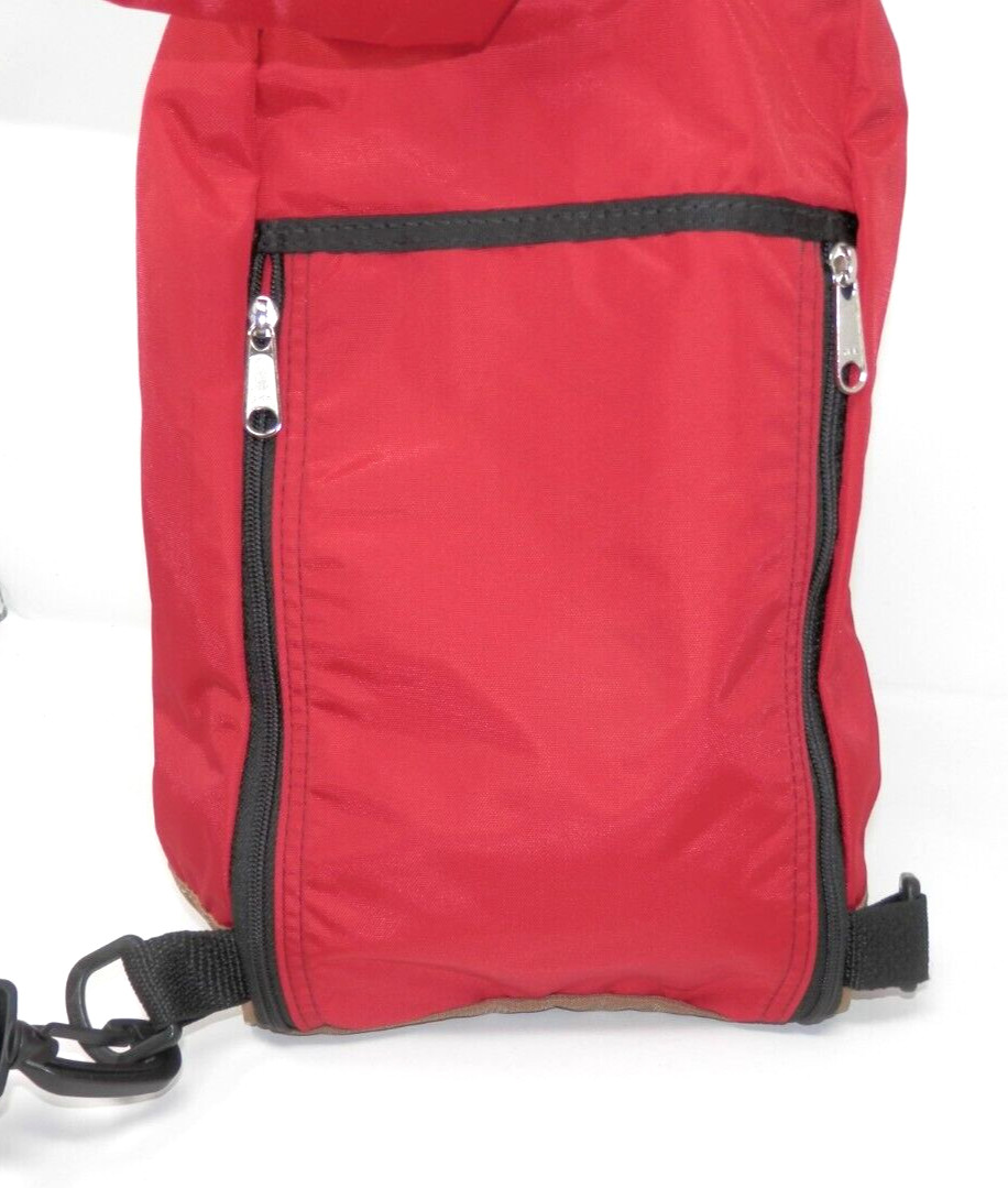 Drifter USA Mini Slingpack • Red Nylon Backpack 9×13″ Sling Bag Crossbody
