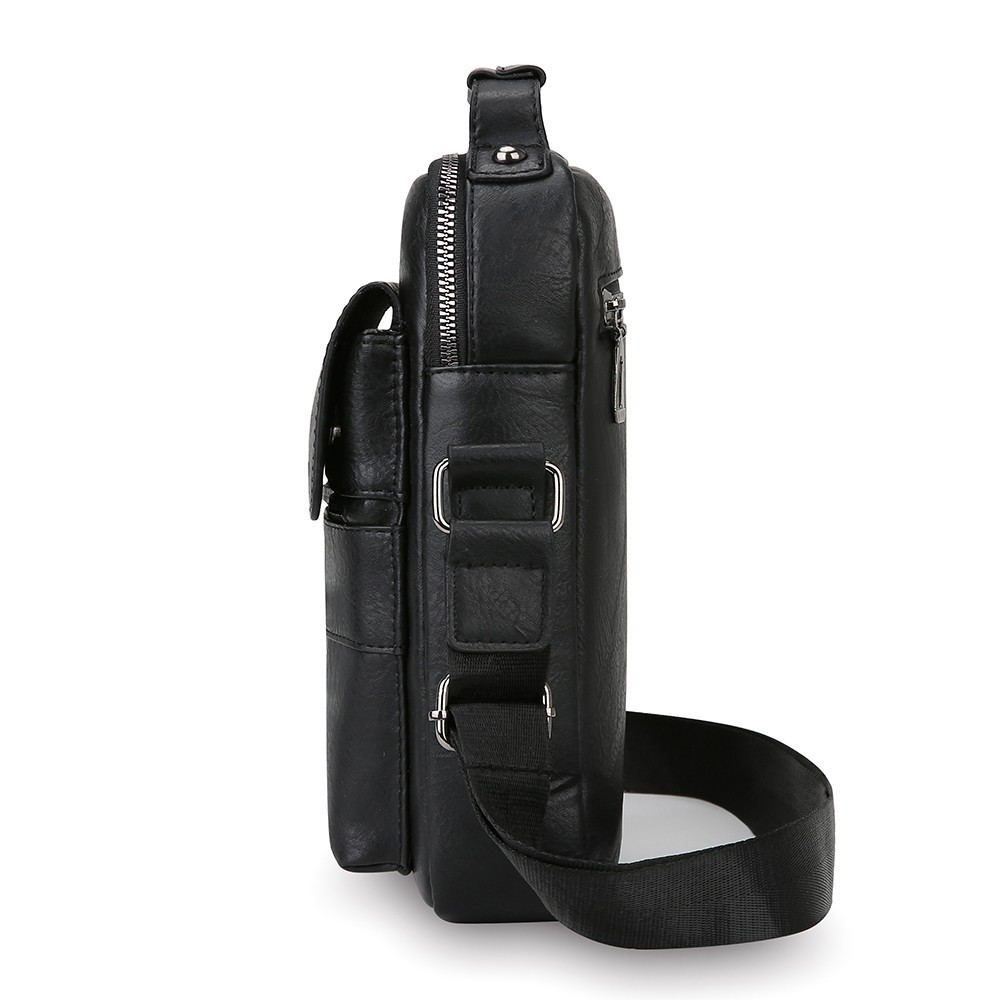 LEBULLBRO Men Leather Shoulder Bag Handbag Crossbody Bag Briefcase Messenger Bag
