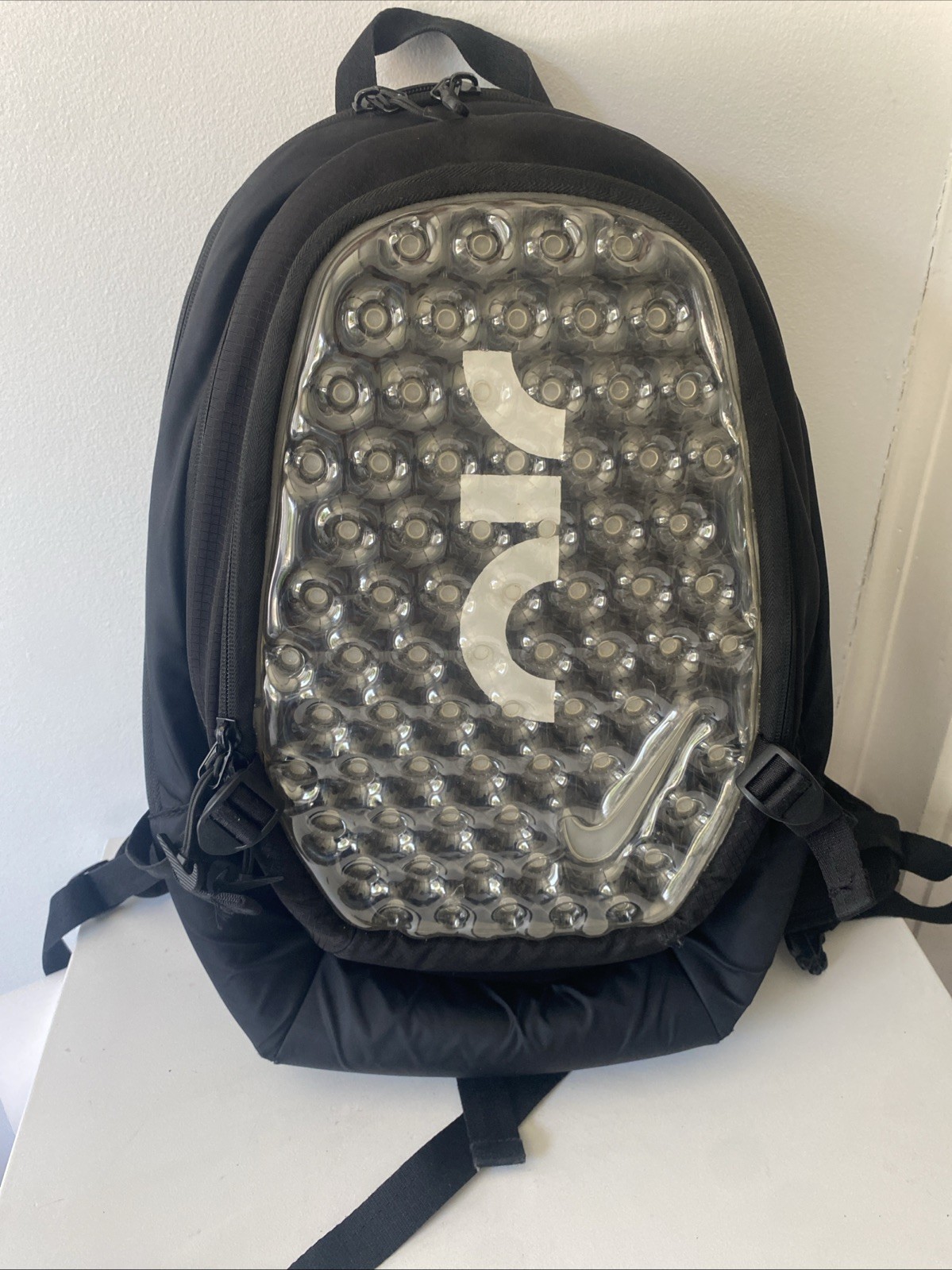 Nike Air Max Bubble Backpack Black Clear Front 17L Premium