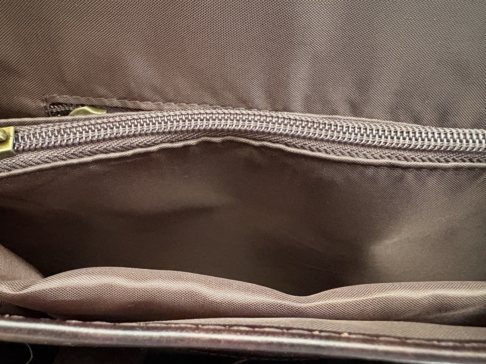 NWT Ameri Leather Briefcase Messenger Bag Chocolate Brown Leather Many Pockets